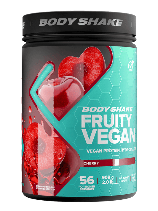 fruchtiges veganes Kirschprotein